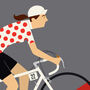 Personalised Cycling Print, Queen Of The Mountains, thumbnail 6 of 8