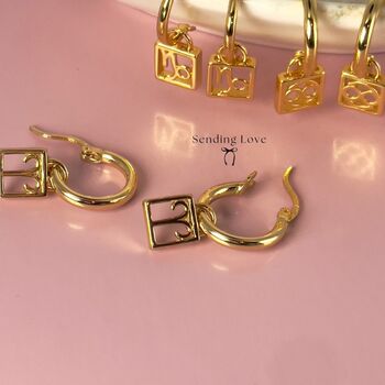 Star Sign Earrings Personalised Gift, 5 of 12