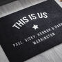 Personalised 'This Is Us' Doormat, thumbnail 2 of 4