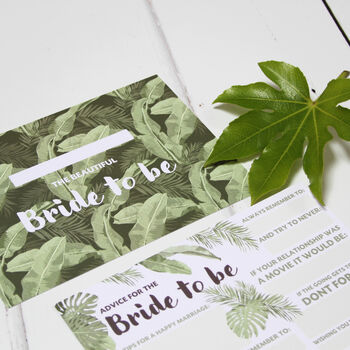 Advice For The Bride Cards: Tropical, 3 of 4