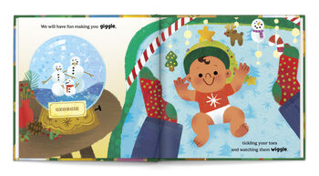 Personalised Children's Book, Baby's First Christmas With Family, 8 of 12