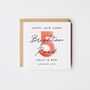Personalised Bold Red Happy New Home Card *Colour Options, thumbnail 1 of 5