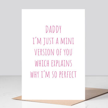 Mini Daddy Father's Day Card, 2 of 3