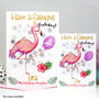 Personalised Flamingo Age Birthday Card, thumbnail 3 of 8