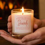 Diwali Gift Family Diwali Personalised Candle, thumbnail 1 of 9