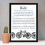 Bike Print Cycling Gift, thumbnail 5 of 9