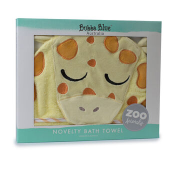Hooded Baby Towel Giraffe, 3 of 3