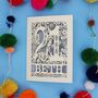Personalised 21st Birthday Card Papercut Woodland Design, thumbnail 8 of 10