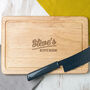 Personalised 'His Kitchen' Wooden Chopping Board, thumbnail 1 of 6