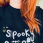 Spooky Season Embroidered Sweatshirt, thumbnail 1 of 9