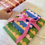 Luxury Scallop Pattern Birthday Wrapping Paper, thumbnail 1 of 12
