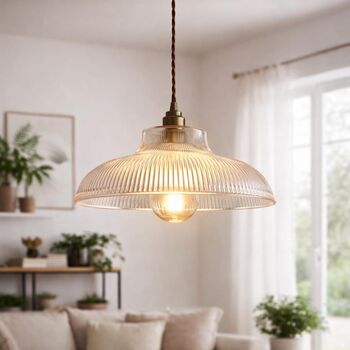 Vintage Green Glass Lamp, 2 of 4