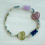 Gummy Bear And Heart Beaded Bracelet, thumbnail 1 of 3