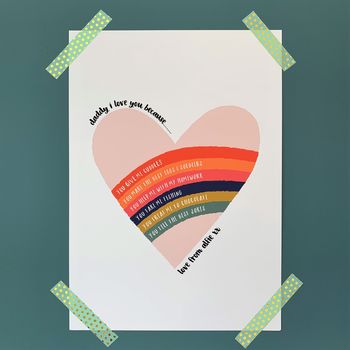 Heart Daddy I Love You Because…Print, 4 of 8