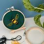 Mini Bee Embroidery Kit, thumbnail 1 of 3