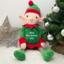 Personalised Elf Soft Toy With Record A Voice, thumbnail 2 of 3