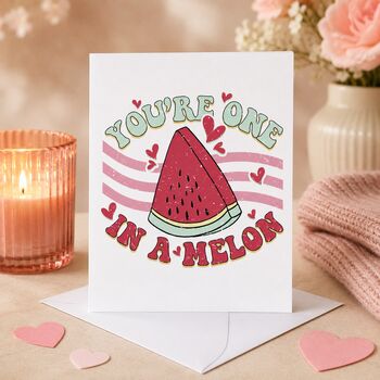 Funny One In A Melon Valentine’s Card, 3 of 6