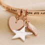 Personalised 'Never Forgotten' Meaningful Word Bangle, thumbnail 4 of 6