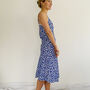 Lacey Nightie In Fresh Blue Floral Print, thumbnail 4 of 4