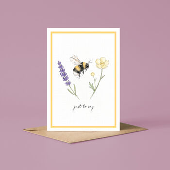 Bumblebee Just To Say Card, 2 of 6
