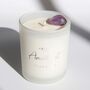 February Birthstone Amethyst Crystal Candle, thumbnail 1 of 6