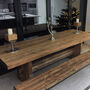 Elston Farmhouse Dining Table And Bench, thumbnail 7 of 8