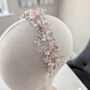 Pink Crystal Bridal Tiara, thumbnail 5 of 6