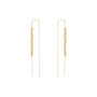 Sterling Silver Dorica Chain Bead Drop Earring, thumbnail 6 of 8