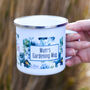 Personalised Mum's Enamel Gardening Mug, thumbnail 8 of 9