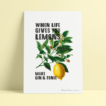 'When Life Gives You Lemons' Personalised Print, 2 of 5