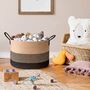 Woven Laundry Basket With Handles Storage Hamper Basket, thumbnail 3 of 7