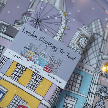 London Christmas Tea Towel, 2 of 3