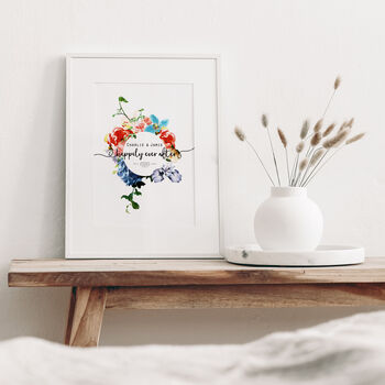 Personalised Happily Ever After Wedding Print, 5 of 6