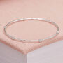 Sterling Silver White Opal Bangle, thumbnail 1 of 8