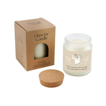 Sentimental Angel Candle • “The Ones We Love Don’t Go Away, They Walk Beside…” • Scented Jar Candle • Gift For Her • Gifts For Him, 2 of 2