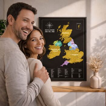 UK Scratch Map Travel Tracker Gifts, 3 of 10