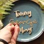 Personalised Wedding Name Place Settings For Guests, thumbnail 6 of 10