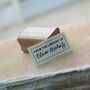 Book Lovers Gift Personalised Rubber Stamp, thumbnail 2 of 3