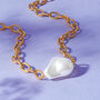 Baroque Pearl Textured Chunky Chain Necklace, thumbnail 5 of 7