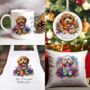 Personalised Cavapoo In Christmas Lights, thumbnail 1 of 10