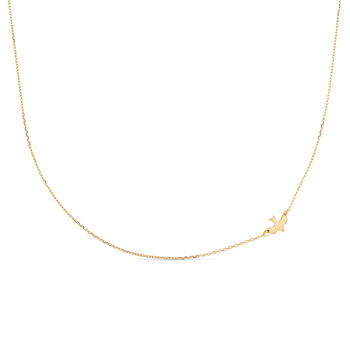 Dainty Gold 18 K Bird Necklace Choker, 2 of 9