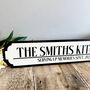Personalised Kitchen Road Sign Gift For Home, thumbnail 4 of 4