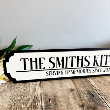 Personalised Kitchen Road Sign Gift For Home, 4 of 4