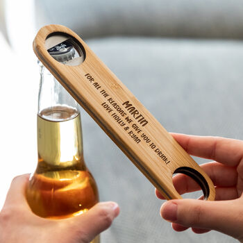 Personalised Bottle Opener Reasons I Give You To Drink, 3 of 6