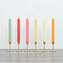 Colourful Pastel Soy Wax Taper Candle And Dinner Candle, thumbnail 3 of 9