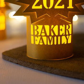 Personalised Happy New Year 2022 Family Lantern, 7 of 10