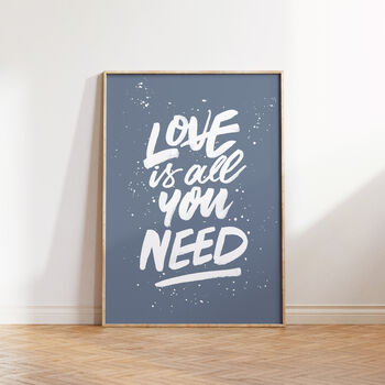 Love Is All You Need The Beatles, Song Lyrics Print, 3 of 10