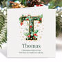 Personalised Initial Christmas Card – Any Letter, thumbnail 7 of 8