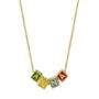 Personalised Enamel Cube Initial/Name Necklace, thumbnail 4 of 9