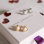 Suki Opal Heart Studs, thumbnail 1 of 8